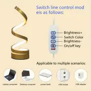 Spiral LED Table Lamp
