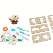 10pcs Drawing Stencils Kit