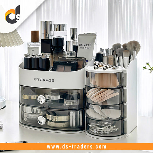 vvCompact Desk Organizer Storage Solution with Multiple Compartments