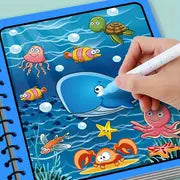4-Pack Reusable Magic Water Coloring Book